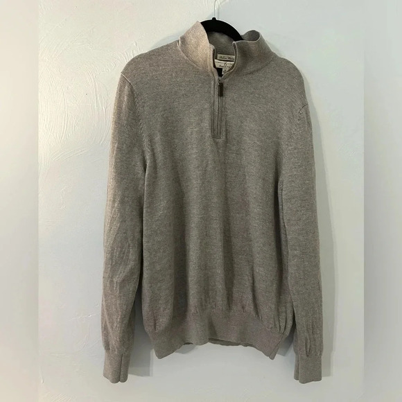 Fairway & Greene Other - Fairway & Greene Quarter Zip 100% Wool Sweater Size Medium Italian Merino